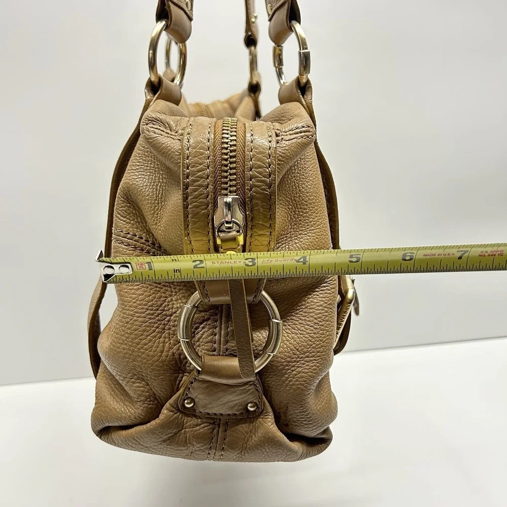 Michael Kors Austin Pebbled Leather Satchel Bag Hobo Shoulder Bag‎ Gold Hardware